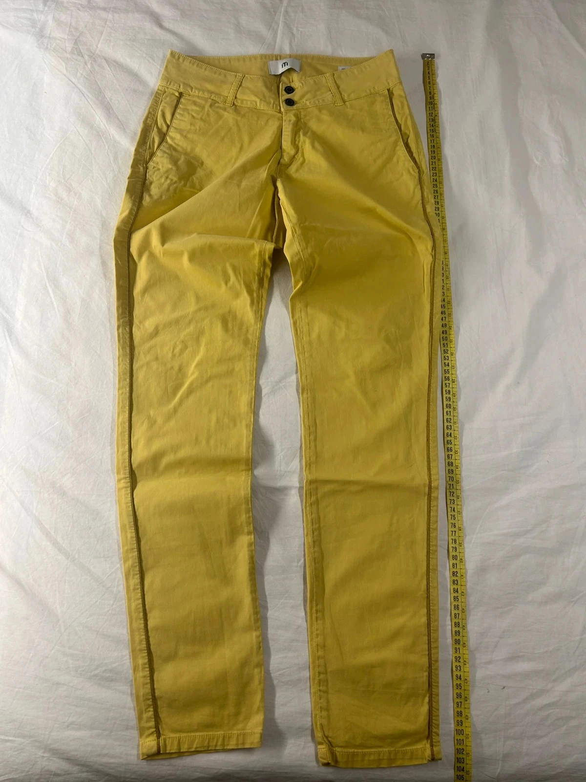 Pantalon Chino skinny jaune les teinturiers taille 30 us / 40 fr